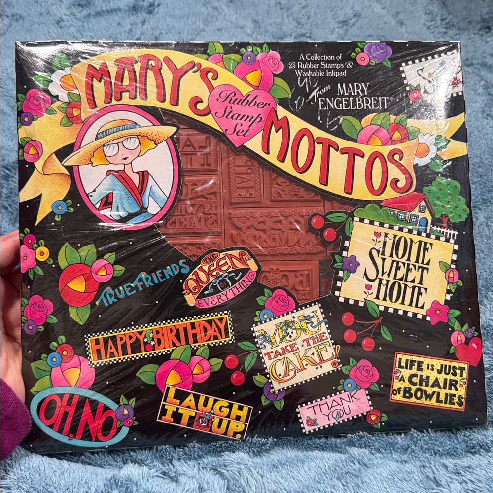 NIB VTG Retired Mary Engelbreit Rubber Stamps